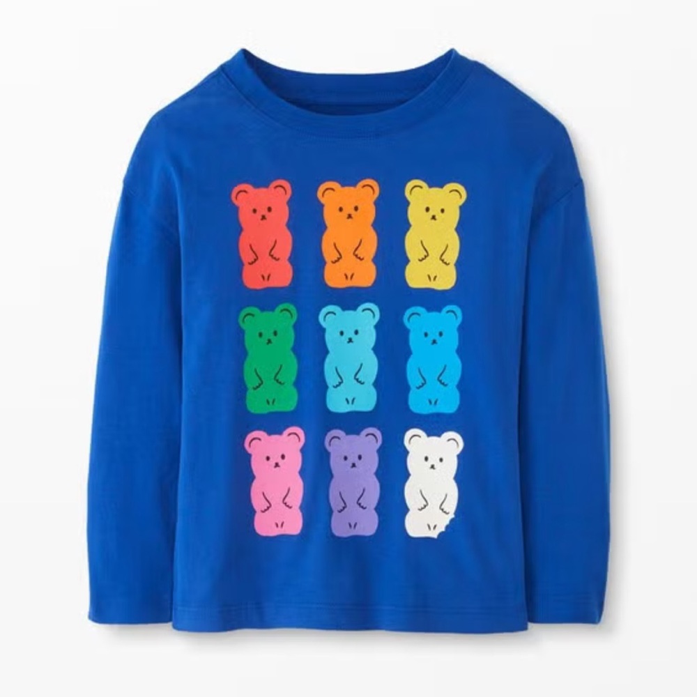 Hanna Andersson Yummy Bears Halloween Long Sleeve Cotton Jersey Graphic Tee